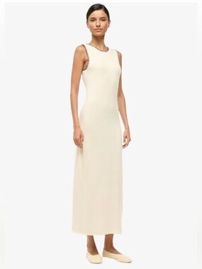 STAUD | Dresses | Staud Joy Ivory Maxi Dress | Poshmark